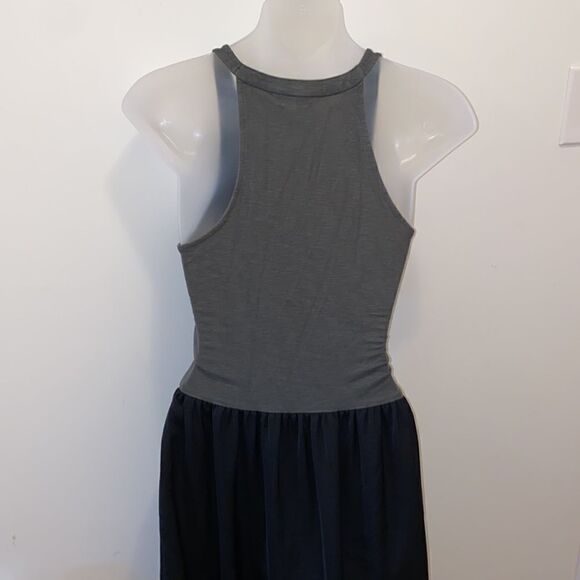 Anthropologie Dolan Fabina Women’s Tank Dress Colorblock Green Black size XS EUC - Picture 5 of 11